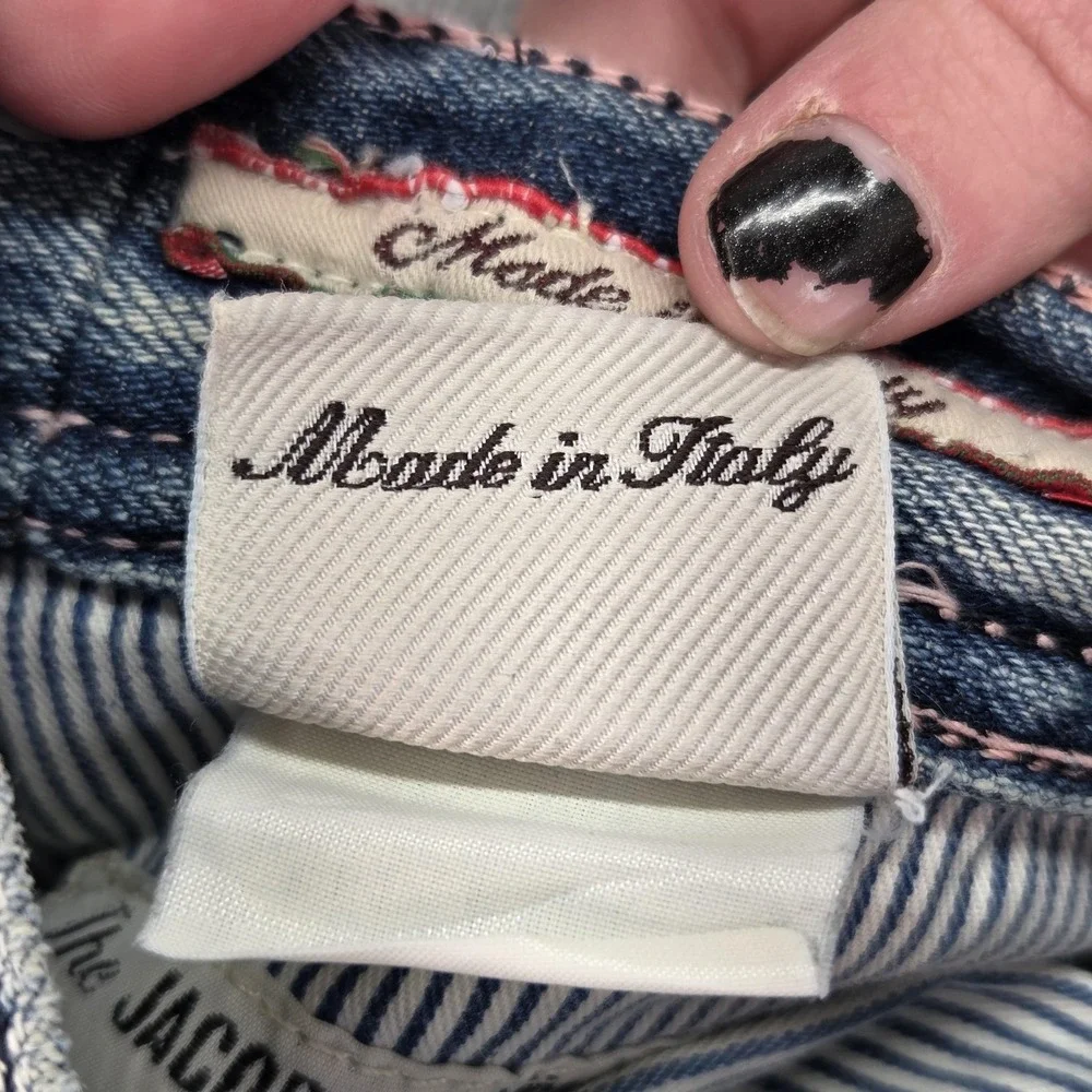 Jacob Cohen Jeans Mens 30x26 Selvedge Straight Button‎ Fly Made Italy Fits 28x26